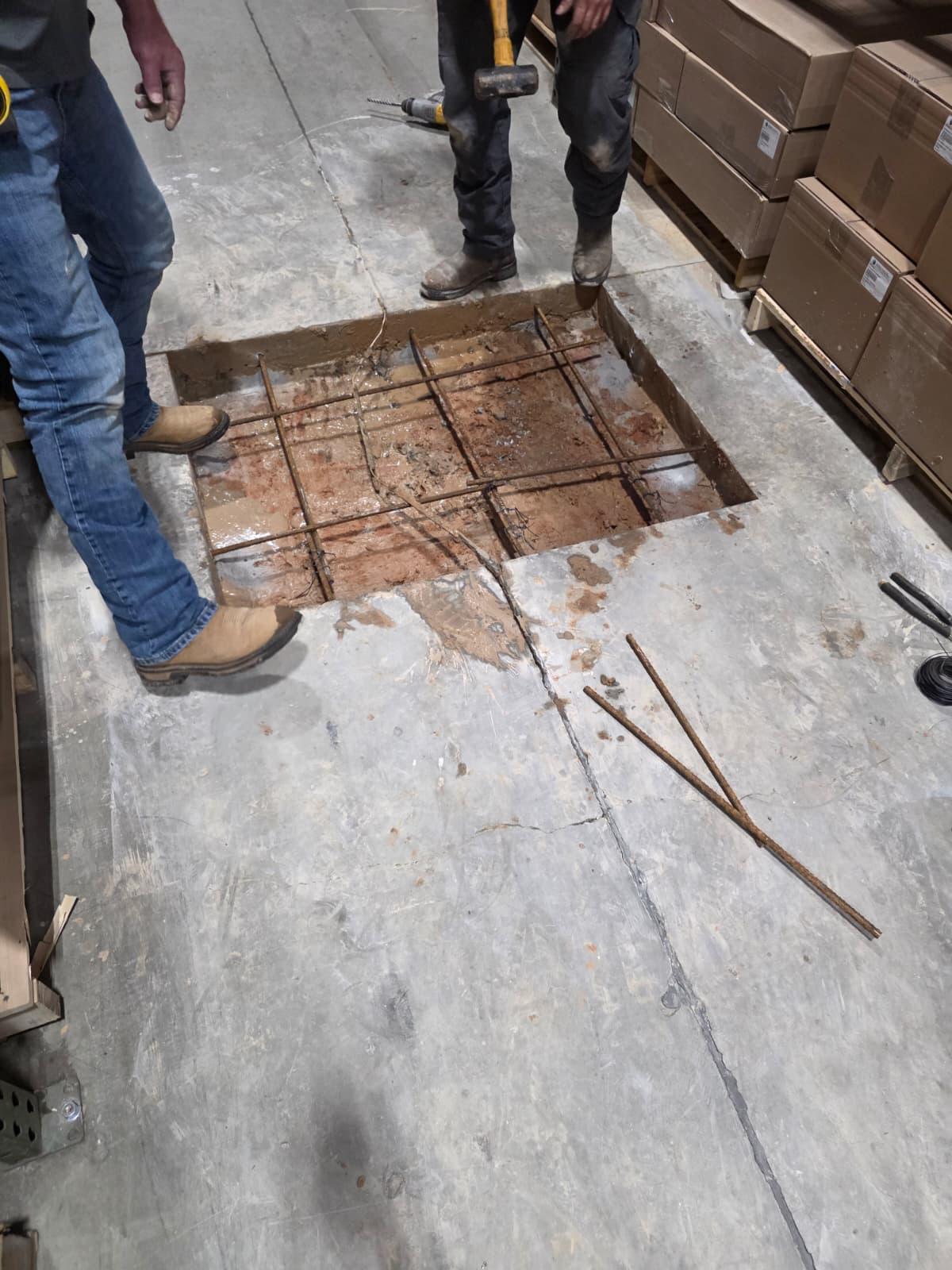 Warehouse Concrete Repairs — before